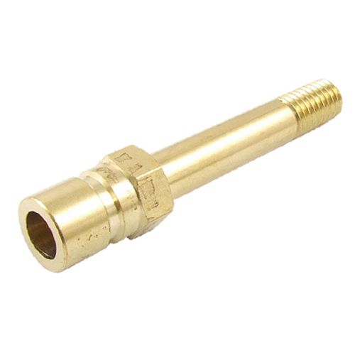 2.95&#034; Long 9mm Male Thread Mould Brass Pipe Quick Fitting Nipple