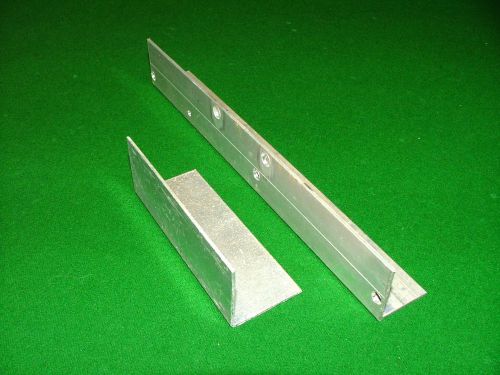 2 unique aluminum angle parts 1 w-holes left over from ultralight plane repair for sale