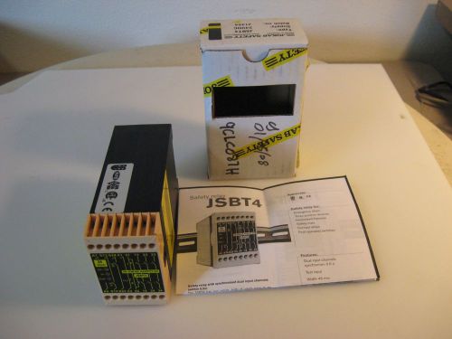 Jokab safety relay w/ synchronized dual input channels, jsbt4 for sale