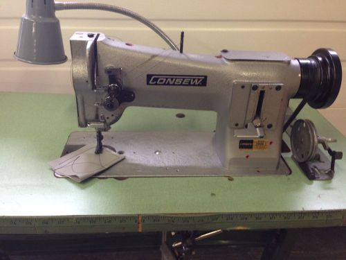 Consew  206rb-2 leather walking foot  big bobbin +rev industrial sewing machine for sale