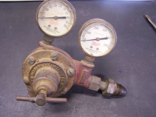 Meco welding gauges 2 gauges steampunk vintage meco acetylene regulator type j for sale