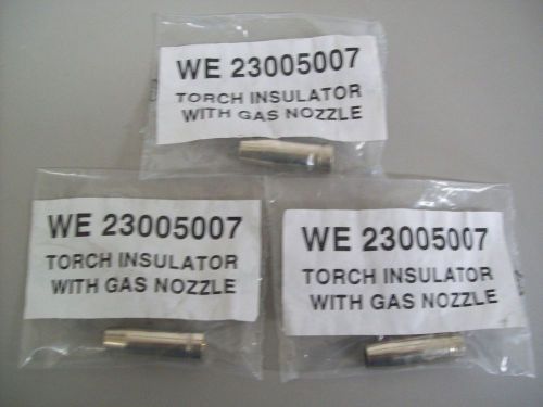 Lot of (3) Clarke Welder Torch Insulator w/ Gas Nozzle WE23005007 Welder Parts