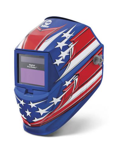 Miller genuine digital pro-hobby &#034;stars and stripes&#034; welding helmet - 264850 for sale