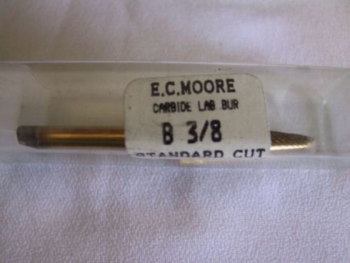 EC Moore Ti-Ni B-3/8 Lathe Carbide Bur 1/4&#034; shank