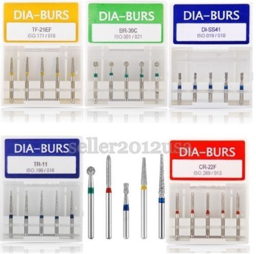 150pcs dental diamond burs flat-end tapered fg1.6mm for high speed handpiece for sale