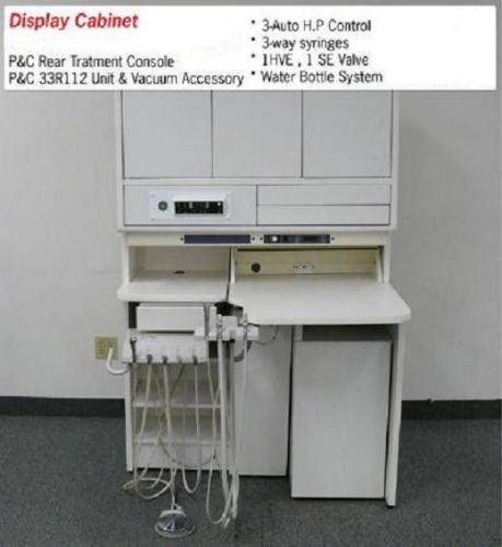 Pelton  &amp; crane dental treatment console w/p&amp;c 33r112 unit and vacuum, new! for sale