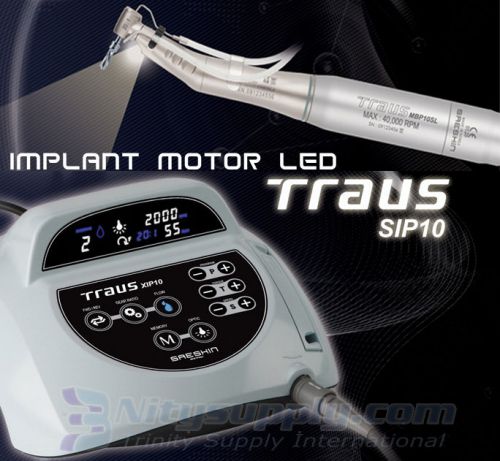 Dental Implant Surgery Motor Comp.Set+ Free Optic LED Handpiece. Traus