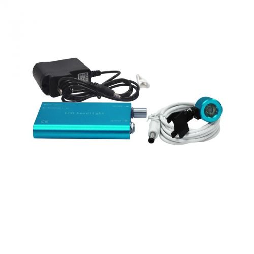 Portable blue led head light lamp for dental surgical medical binocular loupes+a for sale