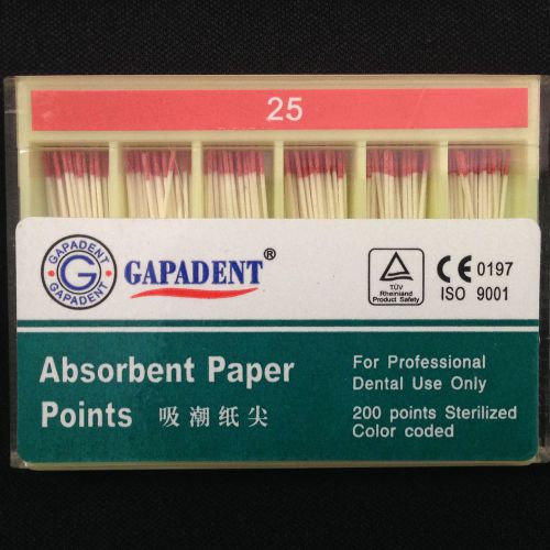 800pcs Root canal Absorbent Paper Points for professional dental 25#