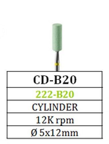 Diamond Green Stone Besqual CD-B20 Cylinder for Zirconia Porcelain (12 Pack)