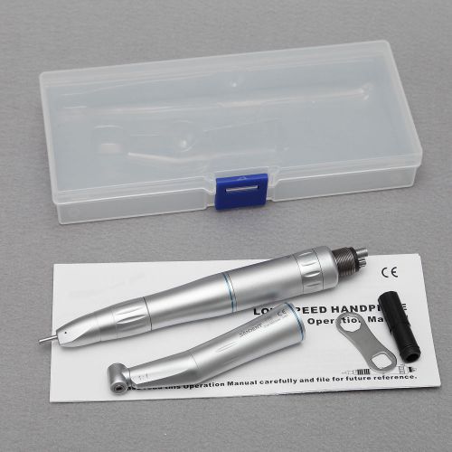 Dental Inner Water Spray Low Speed Contra Angle Straight Handpiece Kit NSK Style