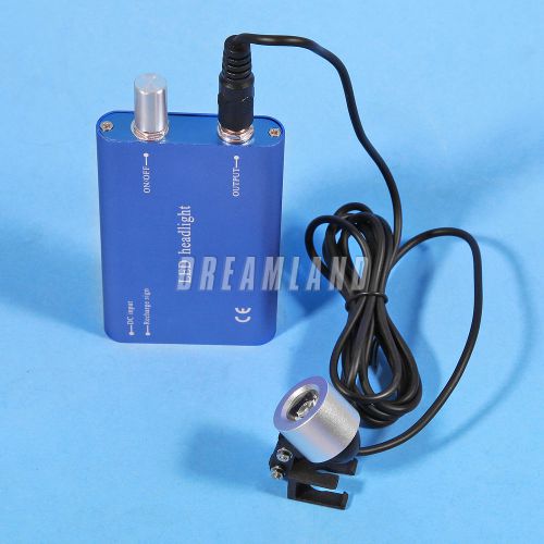 2014 NEW Dental Surgical Portable LED Head Light Lamp for Loupes Blue