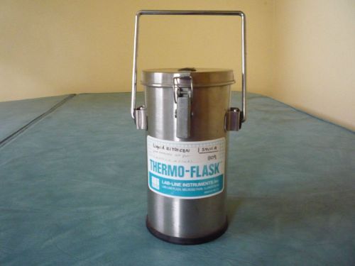 Lab-Line Thermo-Flask 1 Liter Liquid Nitrogen Transfer Vessel #2122