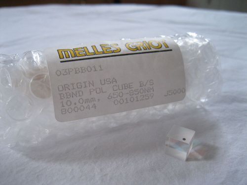 Melles Griot 03PBB011 BBND POL Cube B/S 10.0mm, 650-850nm (NEW)