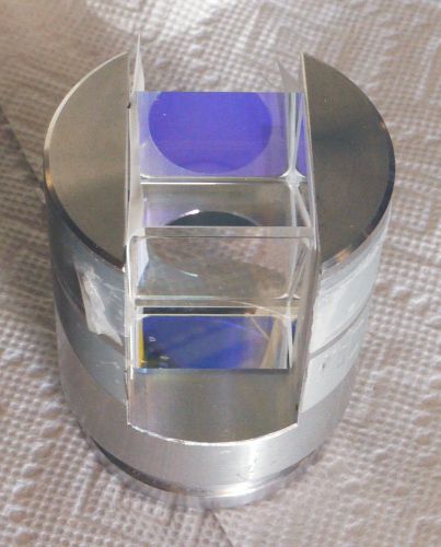 Precision beam-splitter prism  and holder Melles Griot