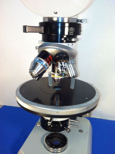 Zeiss pol / polarizing trinocular microscope (2) polarizer, rot i-iii quartz for sale