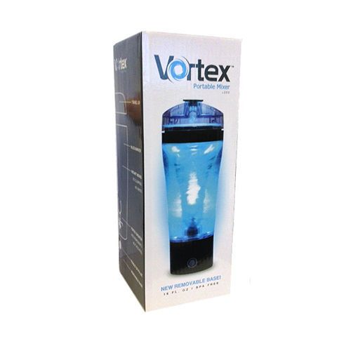 VORTEX SPORTS PORTABLE MIXER SHAKER BLENDER BOTTLE CUP PROTEIN WITH BATTERIES