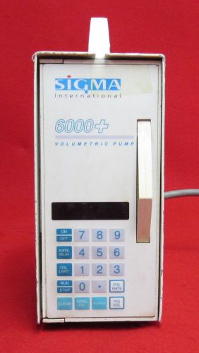 Sigma 6000 volumetric pump #m8 for sale