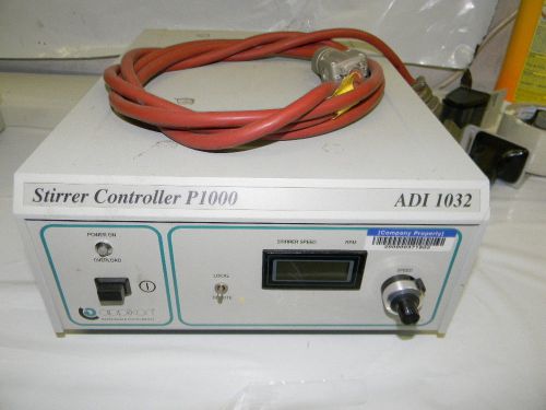 Applikon ADI 1032 Stirrer Controller P1000 and Motor Cable (Tested) W Manual