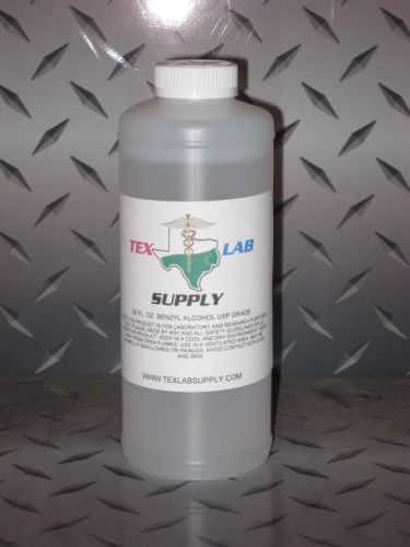 TEX LAB SUPPLY 32 Fl. Oz. Benzyl Alcohol USP Grade - Sterile FREE SHIPPING!