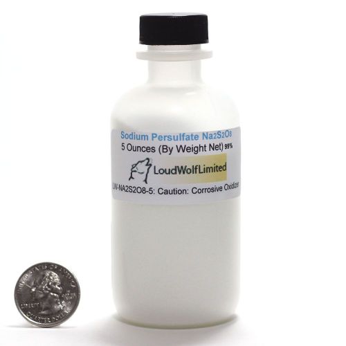 Sodium Persulfate 98+% 5oz weight - Fine powder in screw-top bottle FAST - USA
