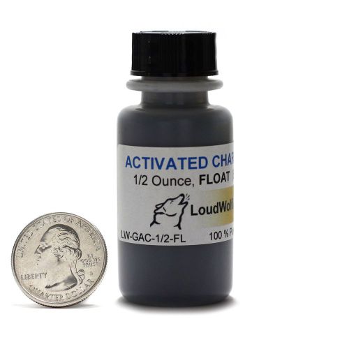 Activated charcoal / float powder / 0.5 ounces / 100% food grade / ships fast for sale