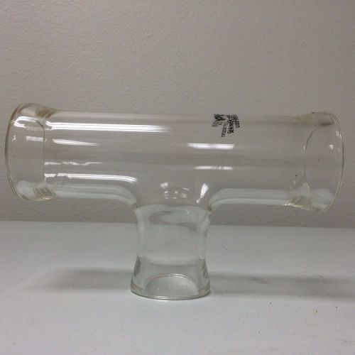 PYREX Industrial Process Pipe &#034;T&#034; 2&#034; ID to 1 1/2&#034; ID branch, conical glass joint