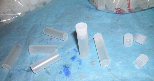 Disposable, plastic flat-bottom tubes with push-in caps, 5ml for sale