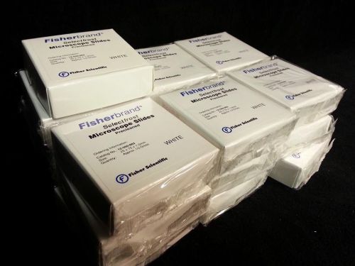 Fisherbrand select frost microscope slides 25x75x1.0mm cat 12-550-003 lot of 18 for sale