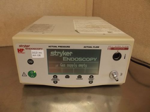 Stryker endoscopy 40l high flow insufflator medical surgical hermes ready ah08 for sale