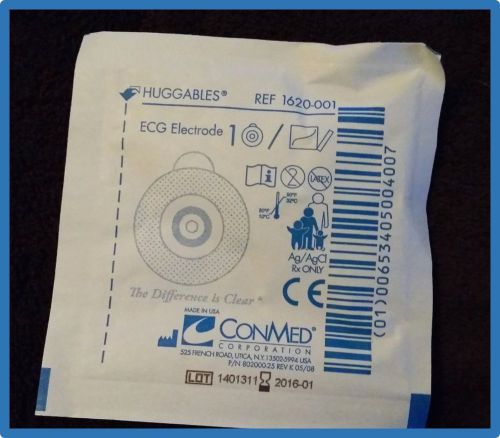 ECG Electrode Covers CONMED Ref 1620-001, 25 Sealed &amp; NEW!