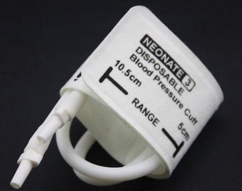 10pcs Compatible disposable NIBP cuff / Neonate, double tube, 5-10.5cm. YLD1314