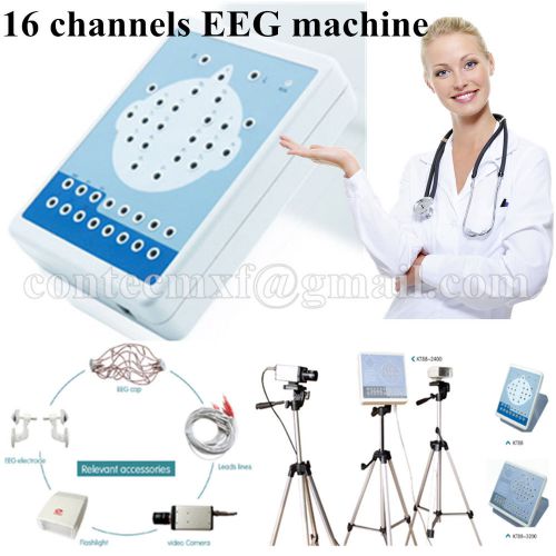 KT88 Digital Brain Electric Activity Mapping / EEG Machine 16 channels+2 tripods