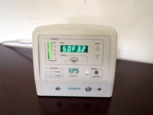 Xomed xps model 2000 microresector console w power supply pole clamp warranty for sale