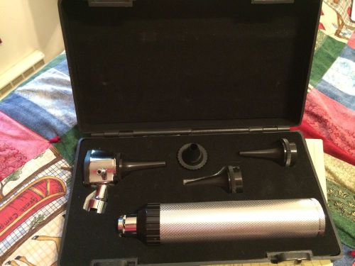R.A. Bock Otoscope With Heads Halogen Bulb In Carry Case