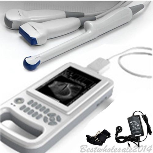 Dhl, full digital laptop ultrasound scanner convex+linear+transvaginal, 3 probes for sale