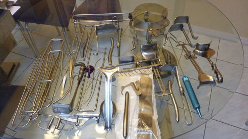 Lot of 47 Miscellaneous Stainless Steel Medical &amp; Dental Instruments