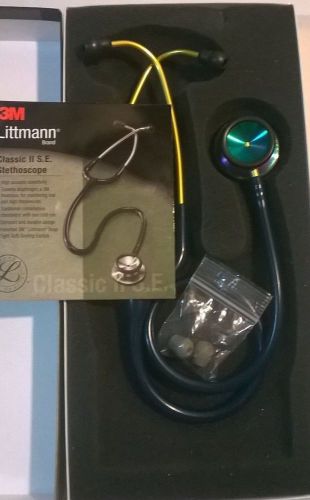 3m littmann classic ii se stethoscope - rainbow-finish chestpiece caribbean blue for sale