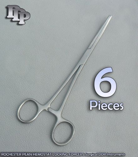 6 Pean Hemostat Forceps 12&#034; CURVED Surgical VETERINARY LAB Instruments Tools
