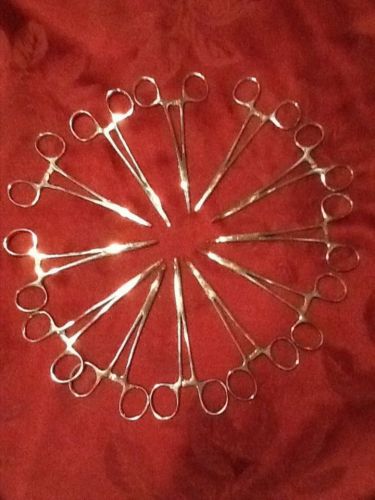 12 Mosquito Hemostat Forceps 5&#034; Straight and Curved