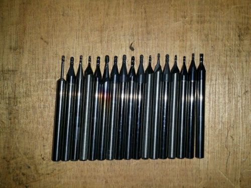Set of 17 Sold Carbide Engraving Cutters