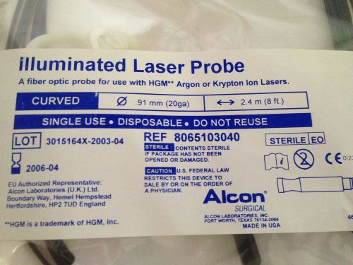 Alcon curved illuminated laser probe 8065103040 hgm new for sale
