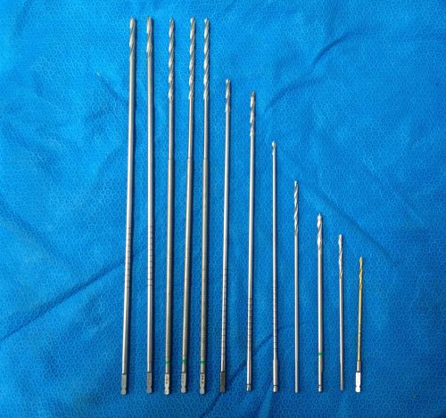 Lot of 12 synthes drill bits great deal!! for sale