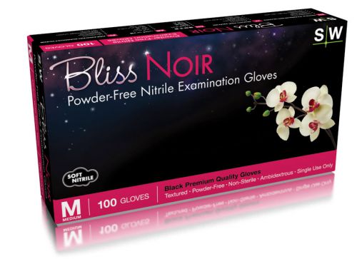 Black nitrile latex-free disposable 1000 gloves tattoo automotive size, s,m,l,xl for sale