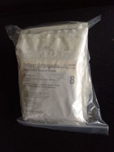 Triflex orthopedic sterile latex powdered surgical gloves size 8 lot of 12 for sale