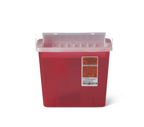 Medline red single use 5 quart sharps container usa seller for sale