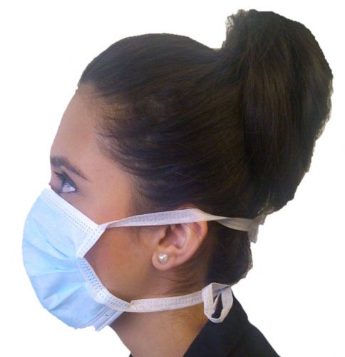 F2 Medical 50 Quality Lab Examination Masks &amp; Ties Ideal For Dentists, Vets