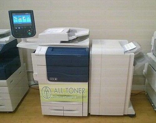 Xerox color 550 copier/printer/scan + fiery+ advanced finisher 645k copies for sale