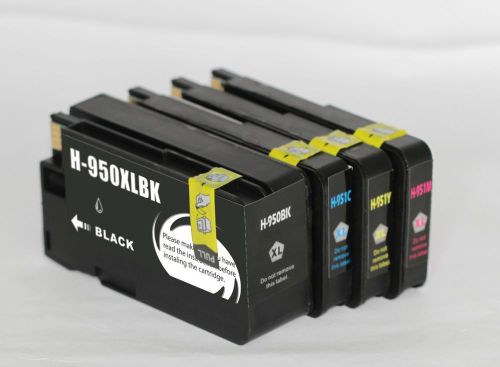 4 Compatible Ink Cartridge to HP 950XL Officejet Pro 8100 8600 8600 Plus Printer