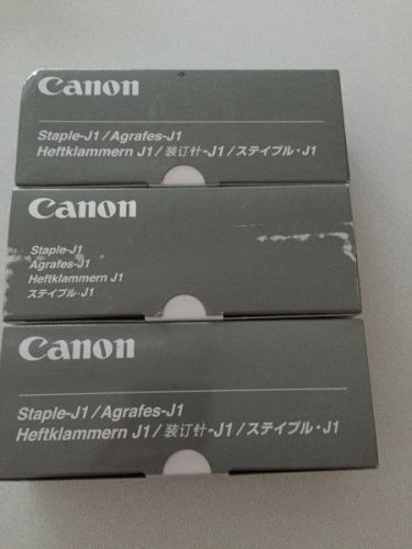 New 3 Boxes Canon Staples J1 Genuine Sealed CONTAINS 45000 STAPLES ~ FREE SHIP